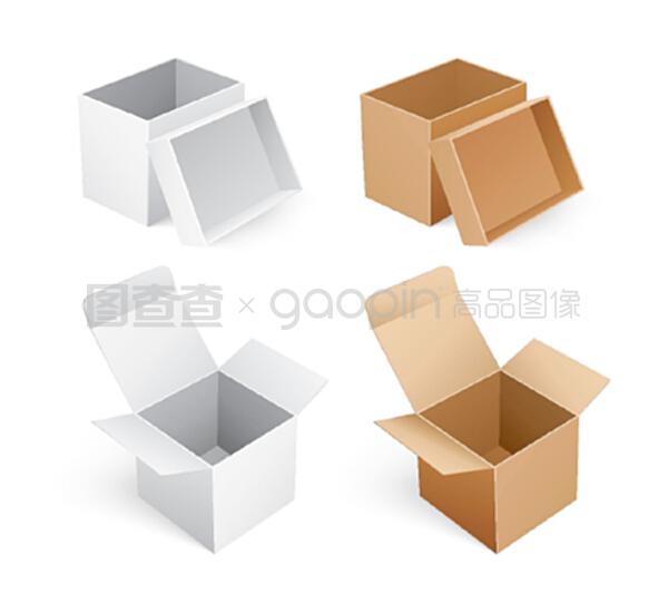 物流包装,分发货物容器的矢量标志。用于运输易碎产品的纸箱的纸板图标。物流配送矢量标志的包装